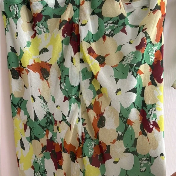 Anthropologie Floral Print V-Neck Women's Dress - Picture 7 of 16